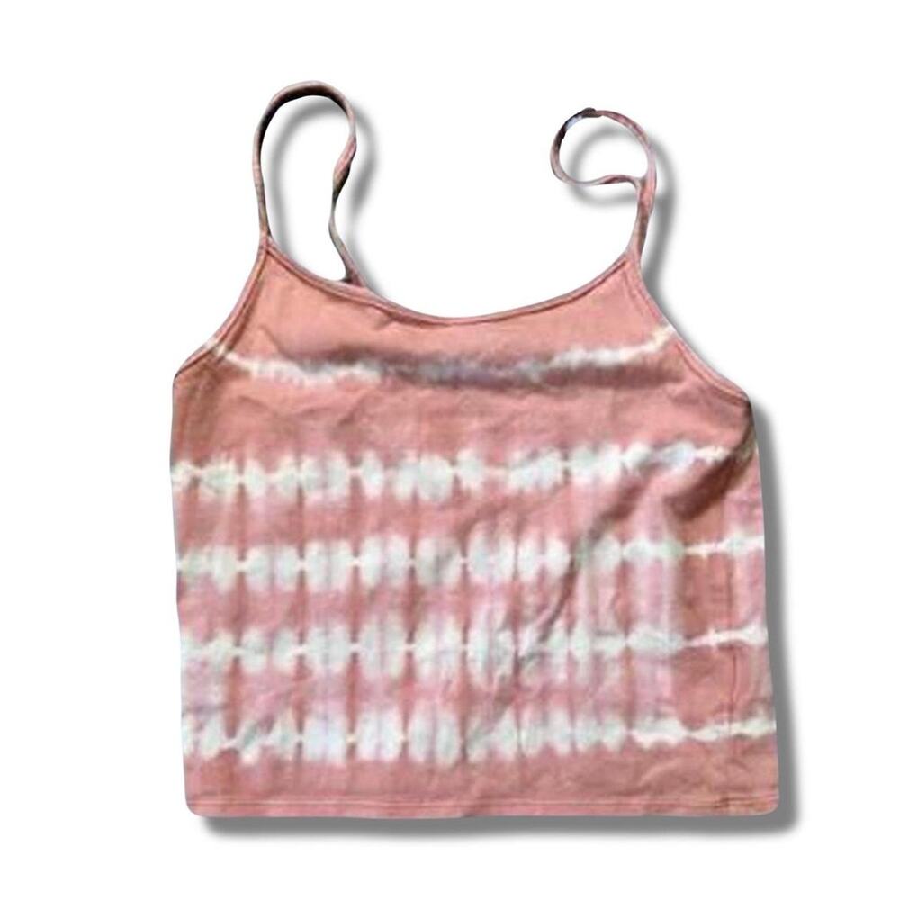 American Eagle Tye Dye Crop Cami in Pink Rose Size Small